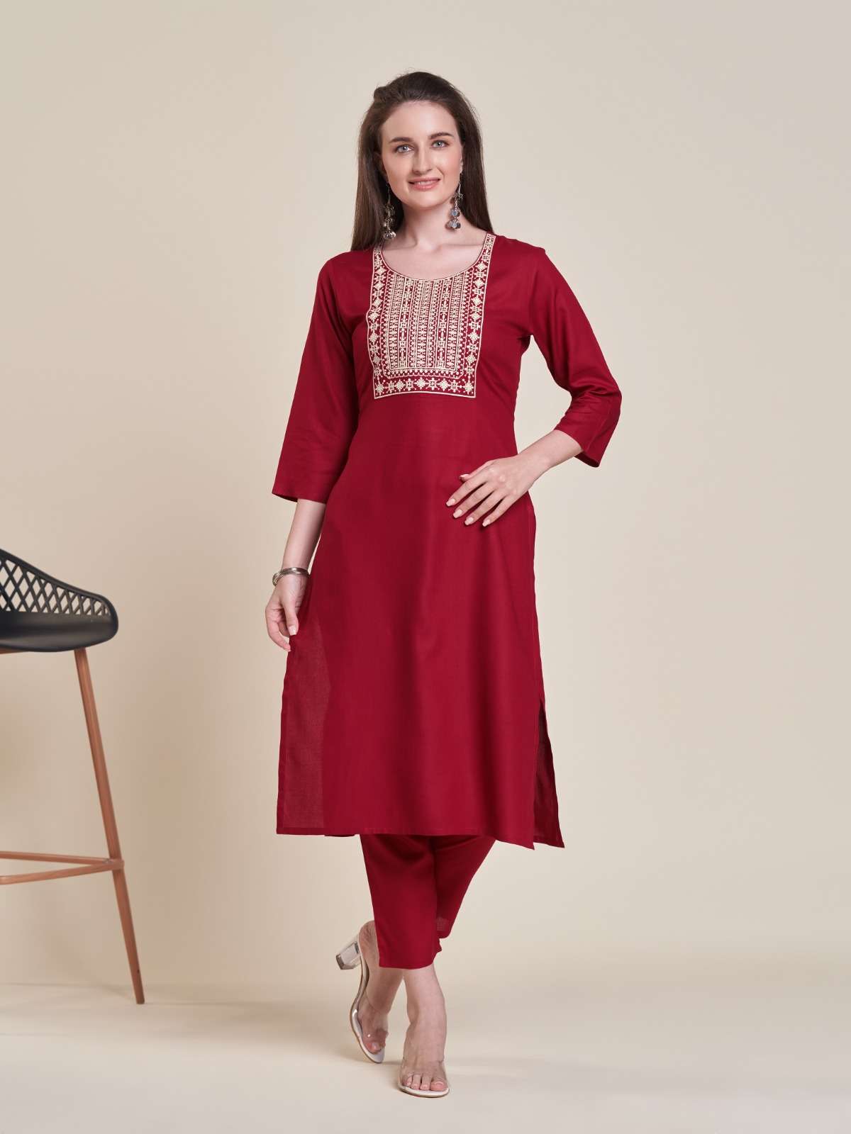 SOAN FANCY FABRIC DOBBY EFFECT Kurti Wholesale catalog