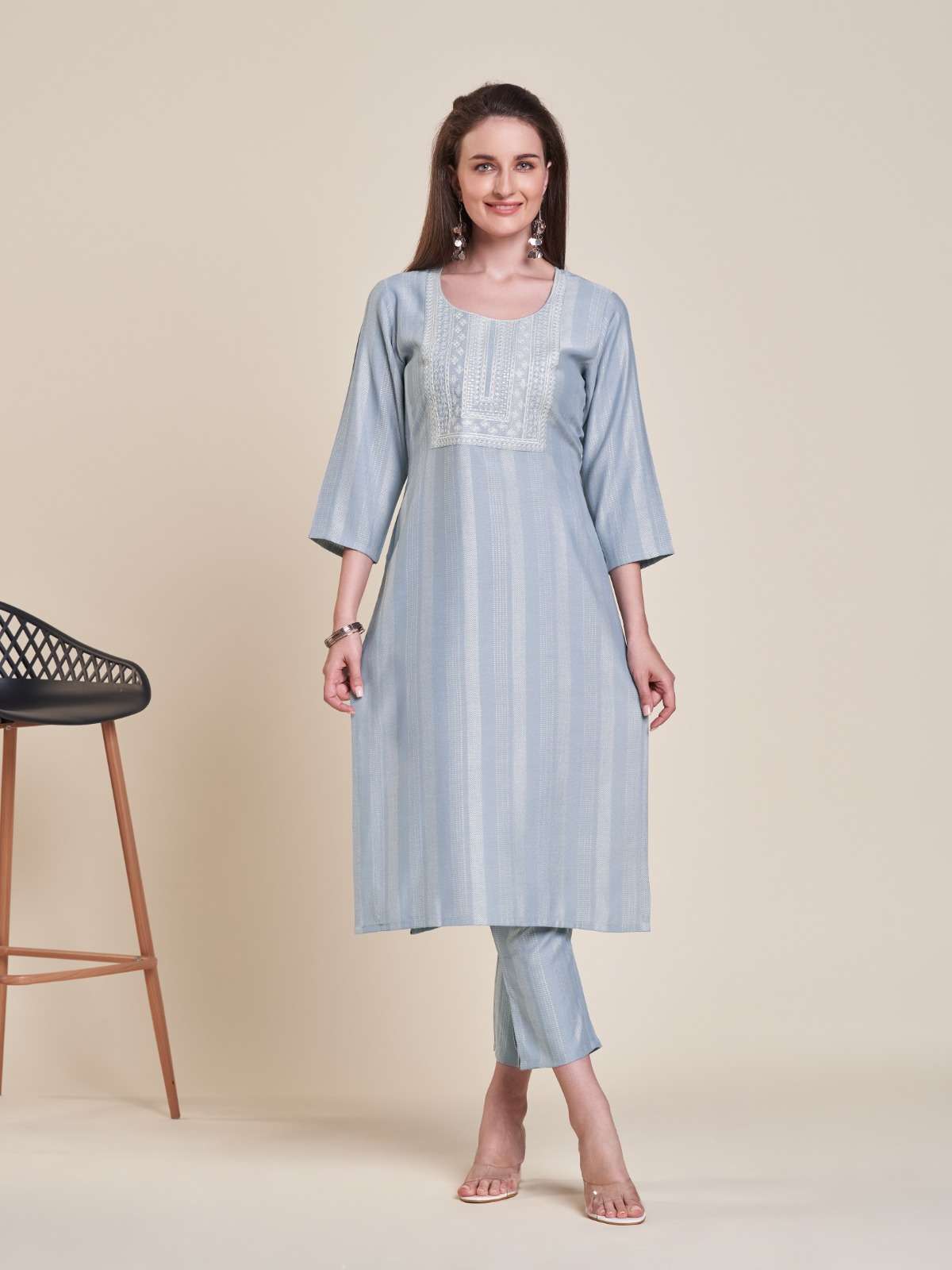 SOAN FANCY FABRIC DOBBY EFFECT Kurti Wholesale catalog
