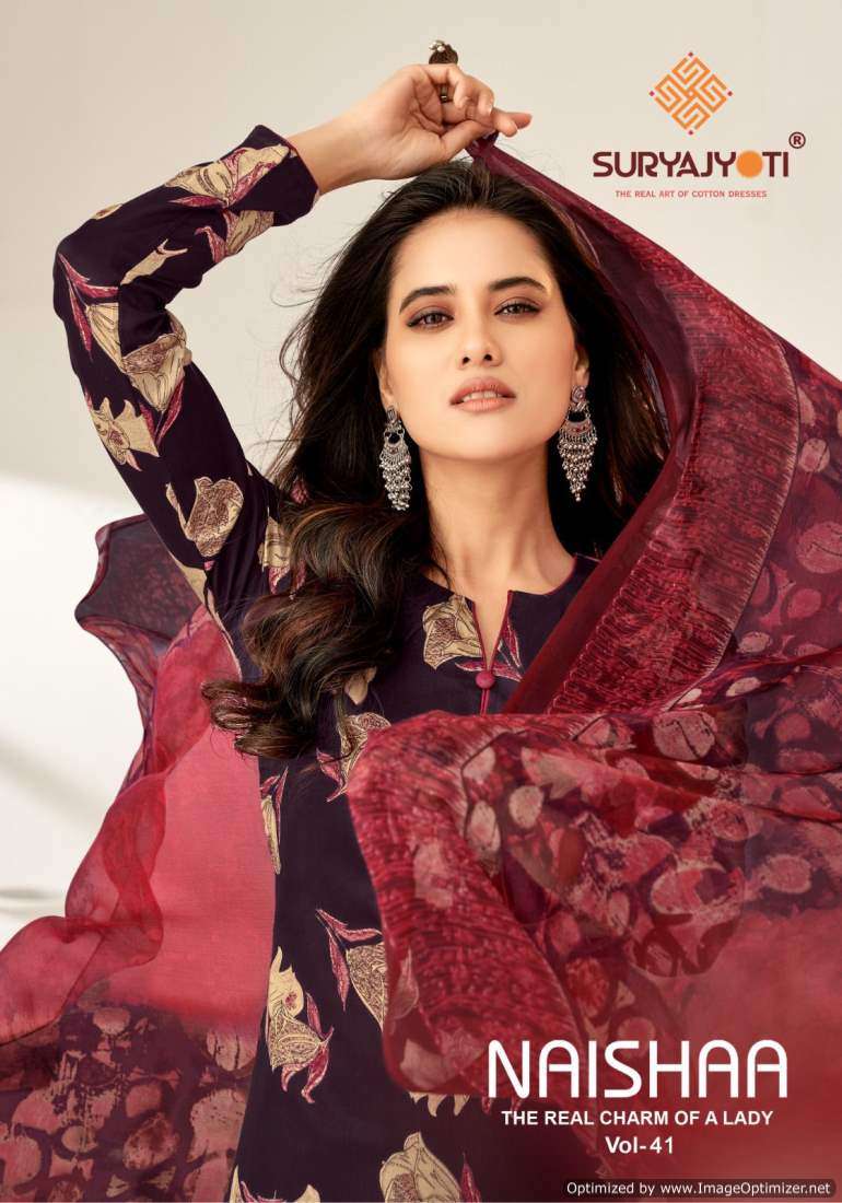 Suryajyoti Naishaa Vol-41 – Dress Material - Wholesale Catalog