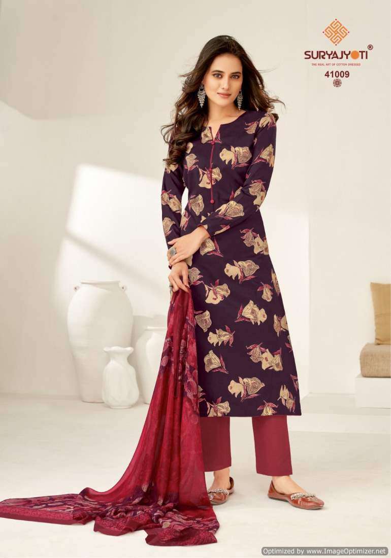 Suryajyoti Naishaa Vol-41 – Dress Material - Wholesale Catalog