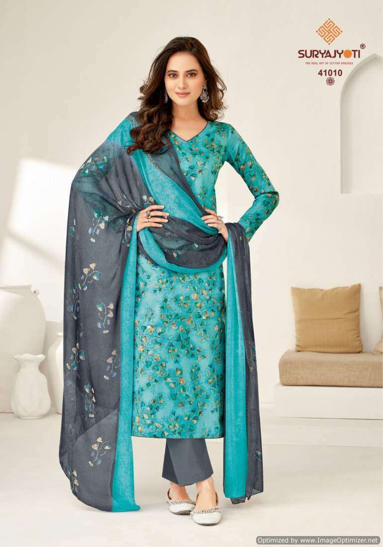 Suryajyoti Naishaa Vol-41 – Dress Material - Wholesale Catalog