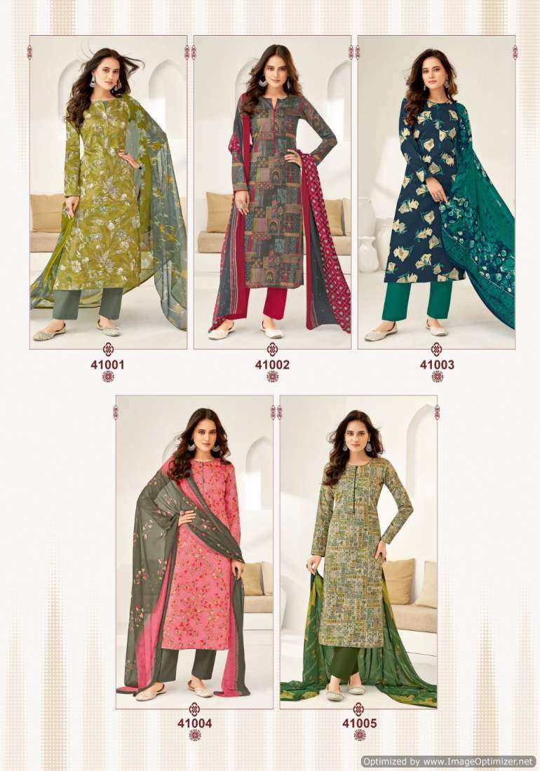 Suryajyoti Naishaa Vol-41 – Dress Material - Wholesale Catalog