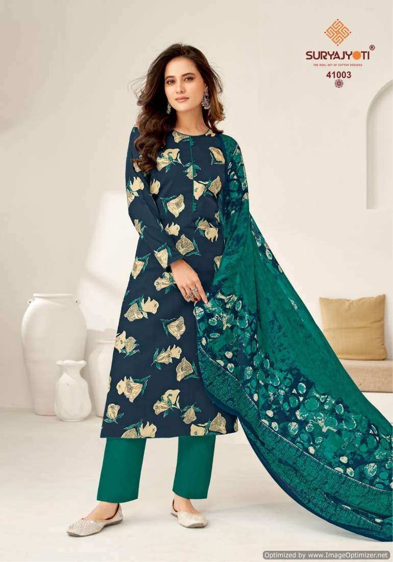 Suryajyoti Naishaa Vol-41 – Dress Material - Wholesale Catalog