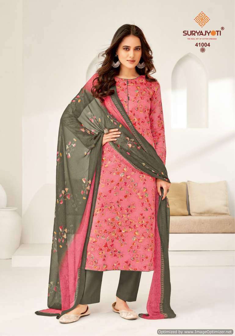 Suryajyoti Naishaa Vol-41 – Dress Material - Wholesale Catalog