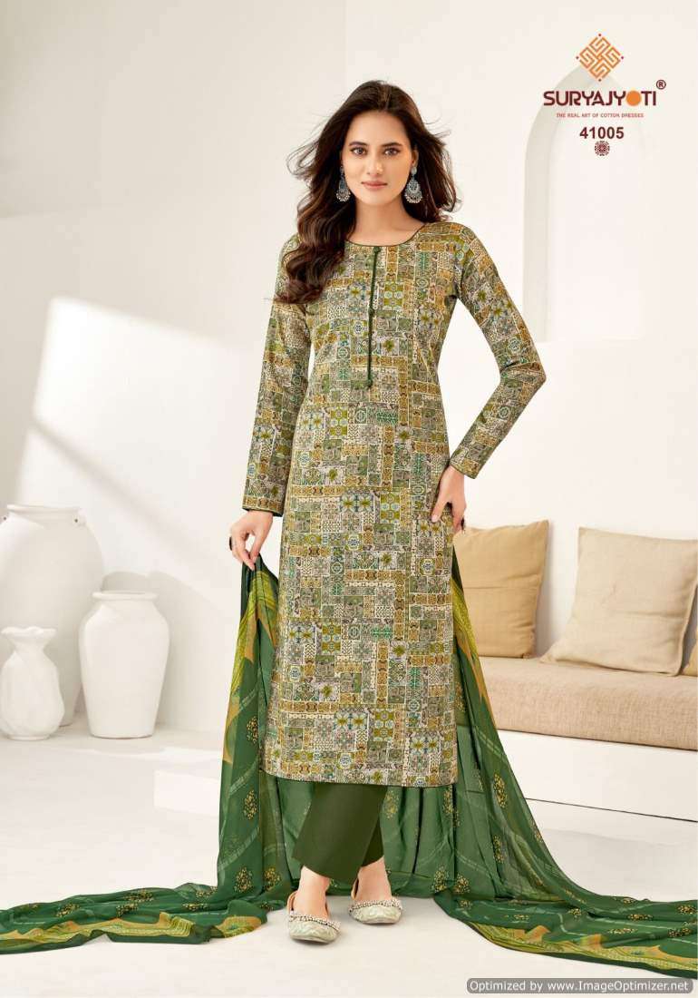 Suryajyoti Naishaa Vol-41 – Dress Material - Wholesale Catalog
