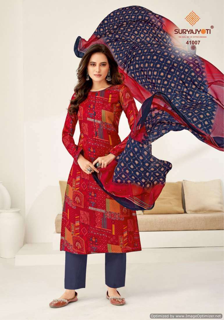 Suryajyoti Naishaa Vol-41 – Dress Material - Wholesale Catalog