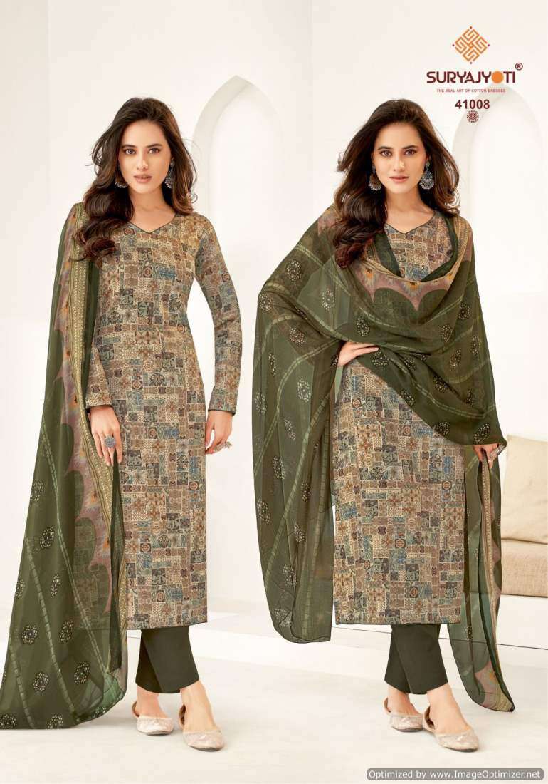 Suryajyoti Naishaa Vol-41 – Dress Material - Wholesale Catalog