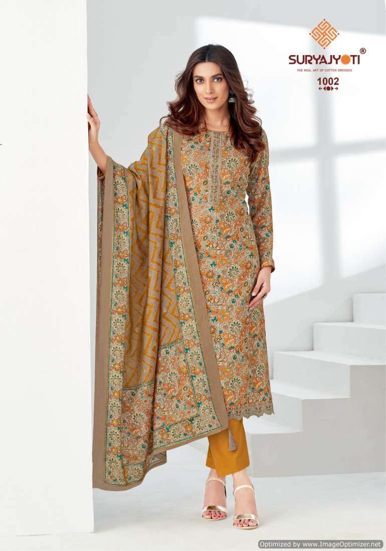 Suryajyoti Piroi Vol-1 – Dress Material - Wholeslae Catalog