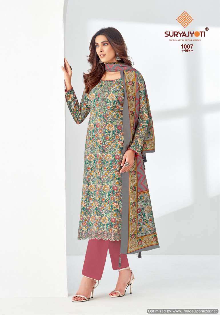 Suryajyoti Piroi Vol-1 – Dress Material - Wholeslae Catalog