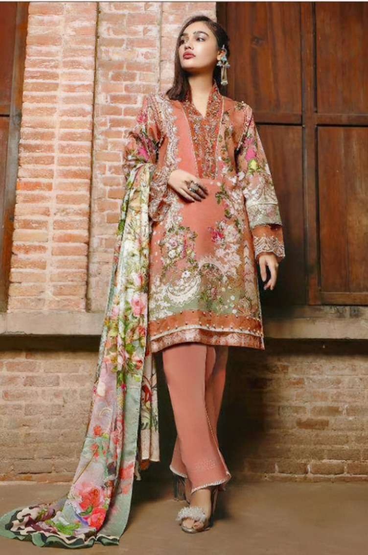 Taj 512 And 514 Chiffon Dupatta Salwar Suits Wholesale catalog