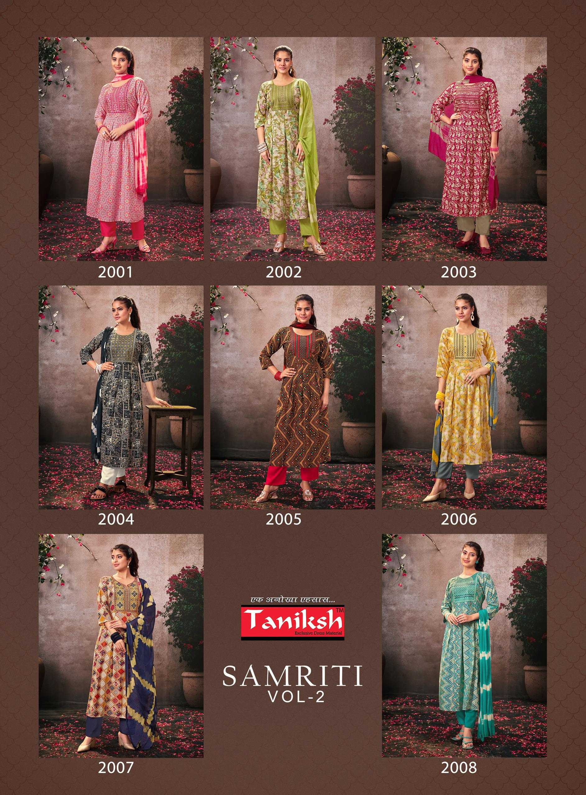 TANIKSH SAMRITI vol -2 Kurti Wholesale catalog