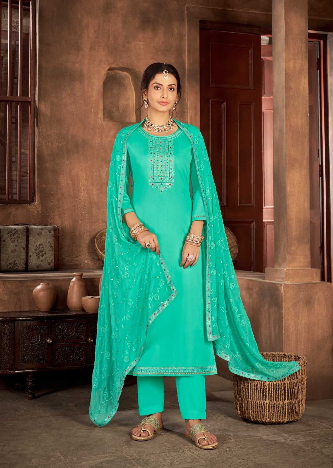 Triple Aaa Kaara Vol 8 Jam Silk Designer Salwar Kameez Wholesale catalog