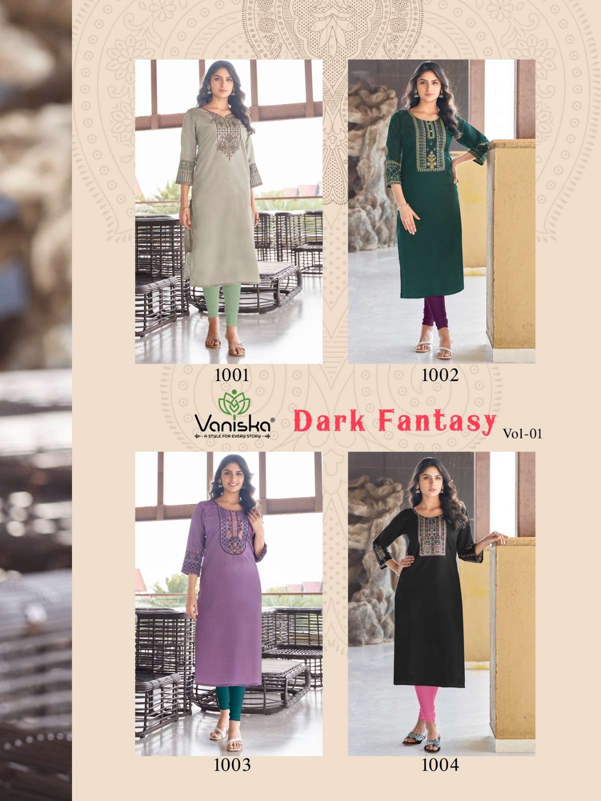 VANISKA Dark Fantasy VOL.1 Kurti Wholesale catalog