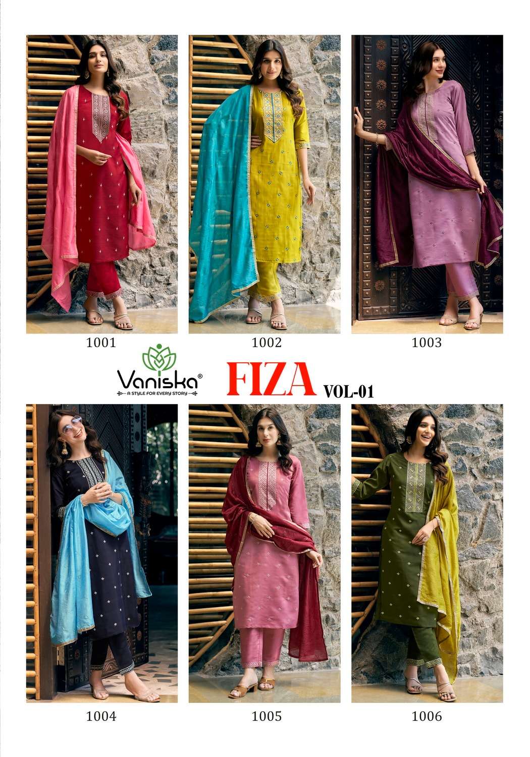 VANISKA FIZA VOL.1 Kurti Wholesale catalog