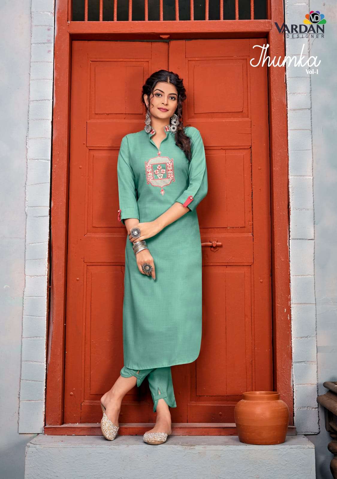 Vardan Designer Jhumka- Vol- 1 Kurti Wholesale catalog