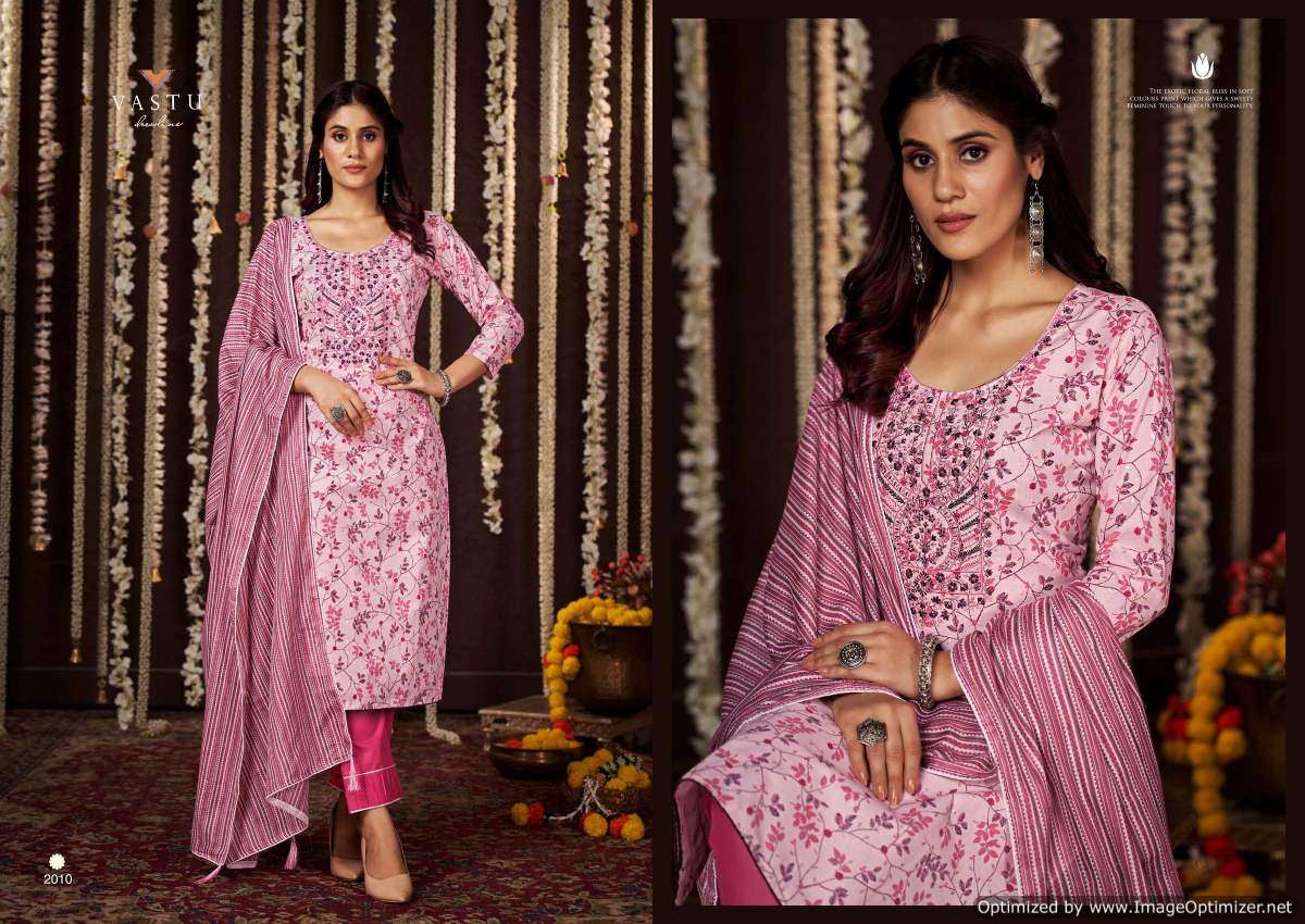 Vastu Gulmohar Vol-1 – Kurti Pant With Dupatta - Wholesale Catalog
