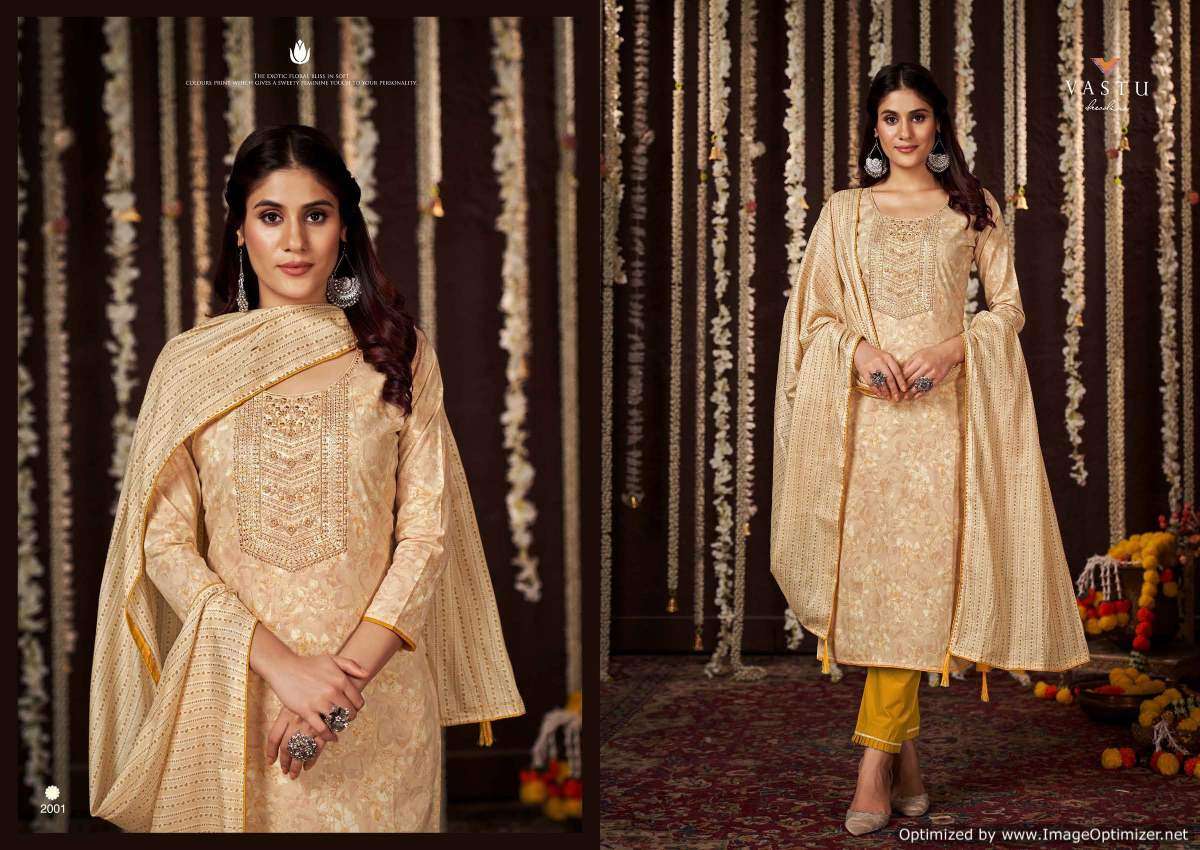 Vastu Gulmohar Vol-1 – Kurti Pant With Dupatta - Wholesale Catalog