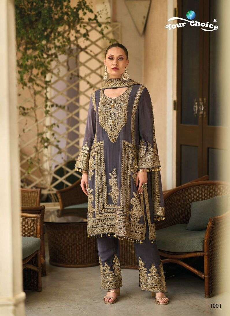 Your Choice Barbee Chinon Designer Salwar Suits Wholesale catalog