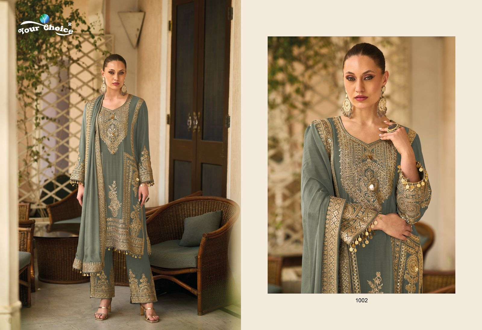 Your Choice Barbee Chinon Designer Salwar Suits Wholesale catalog
