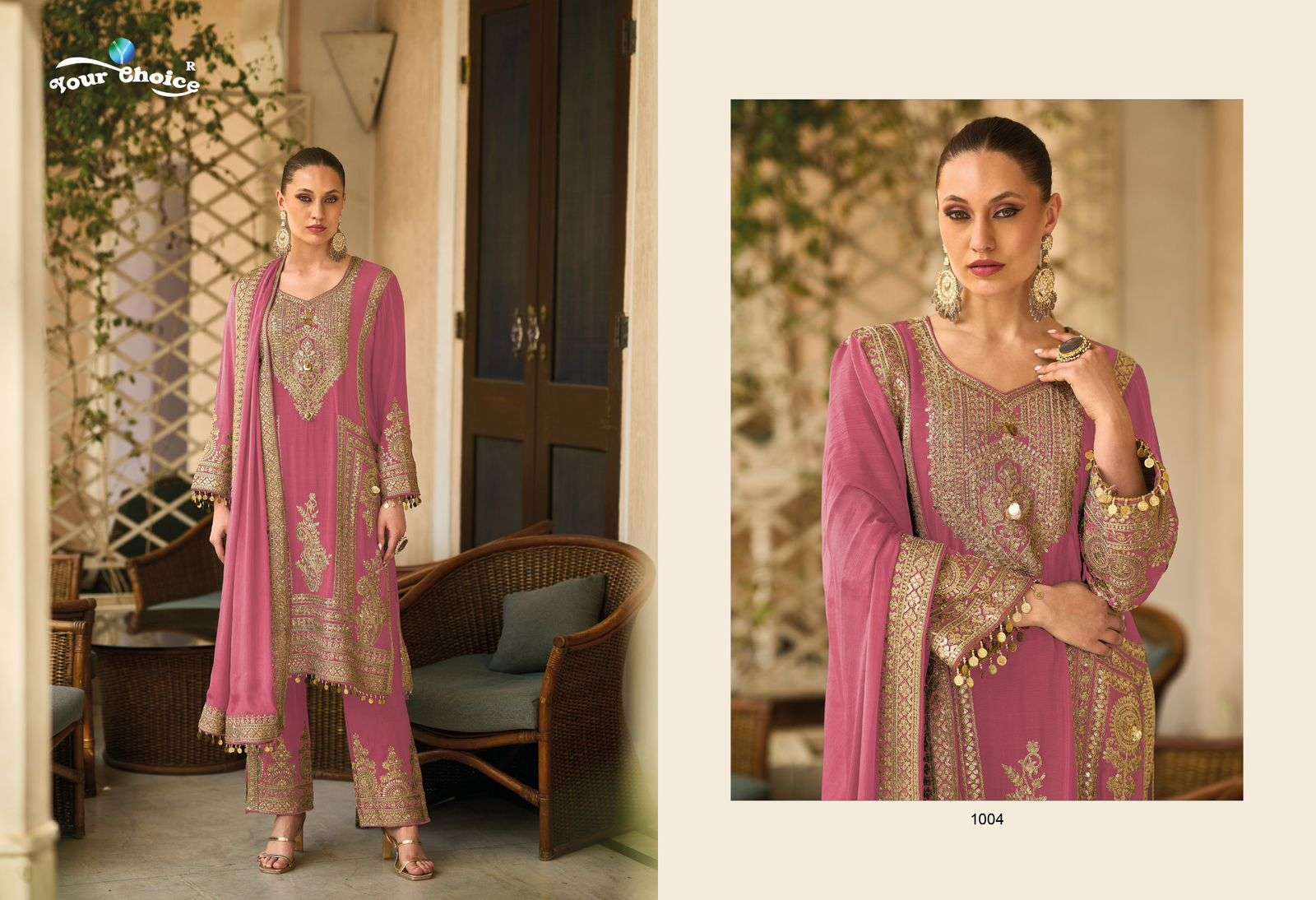 Your Choice Barbee Chinon Designer Salwar Suits Wholesale catalog