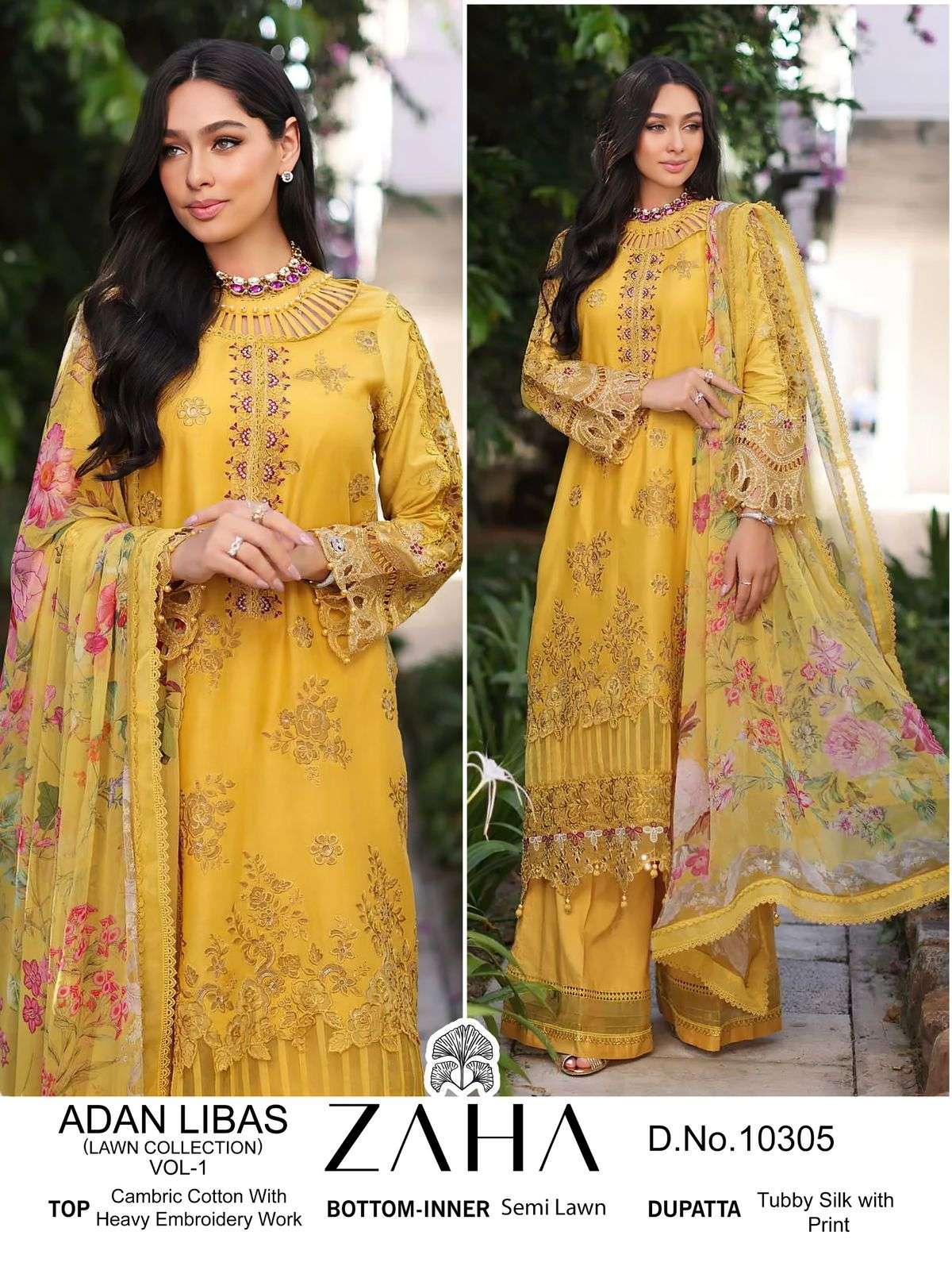 Zaha Adan Libas Vol 1 Salwar Kameez Wholesale catalog