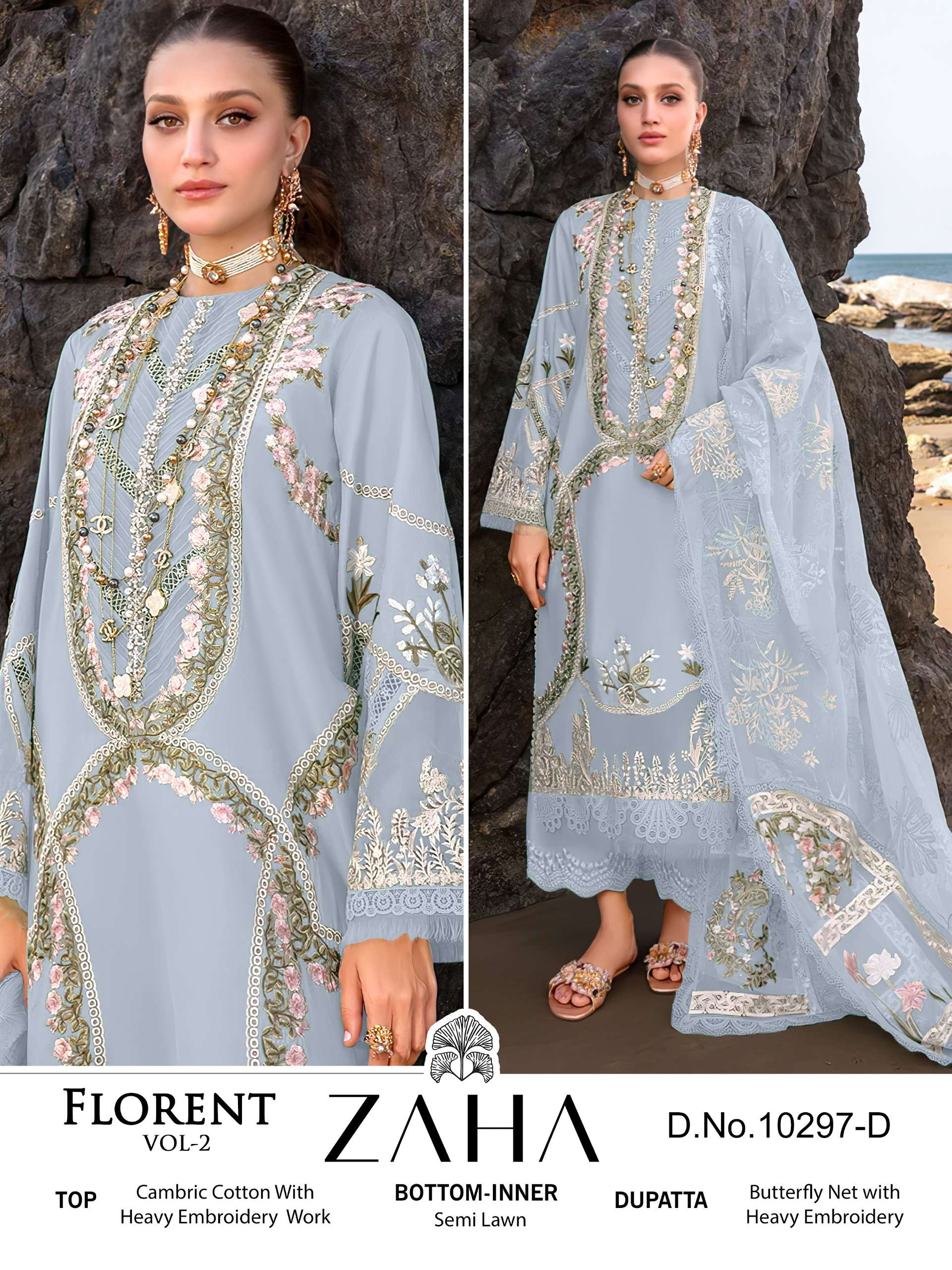 Zaha Florent Vol 2 Salwar Kameez Wholesale catalog