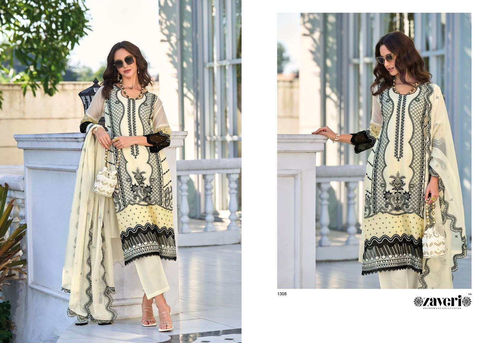 Zaveri Raghbat Organza Salwar Kameez Wholesale catalog