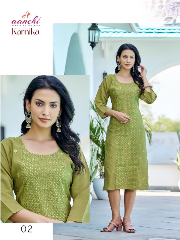 Aanchi KARNIKA Kurti Wholesale catalog