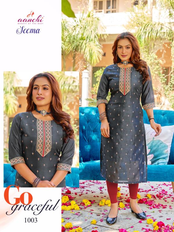 Aanchi SEEMA Kurti Wholesale catalog