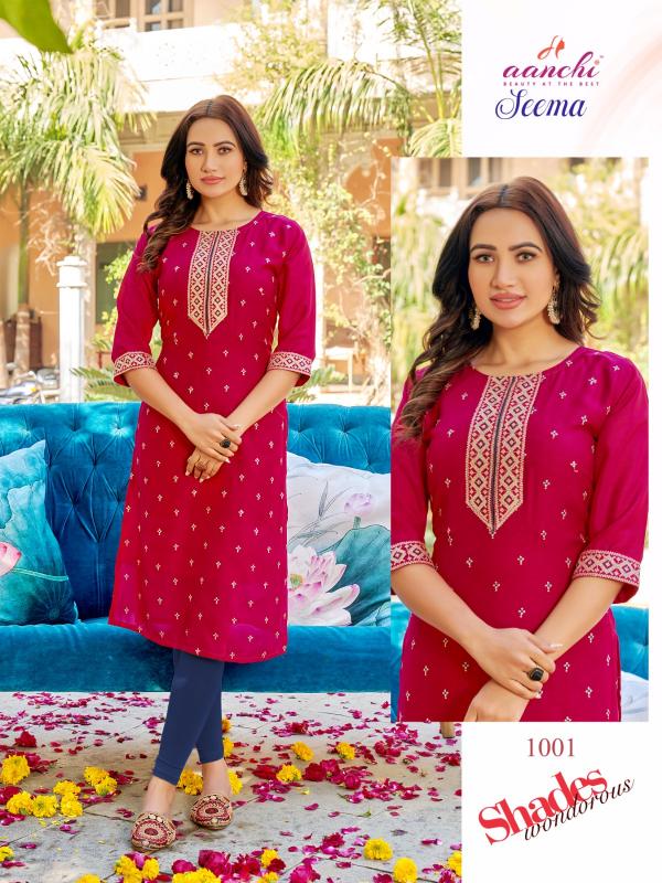 Aanchi SEEMA Kurti Wholesale catalog