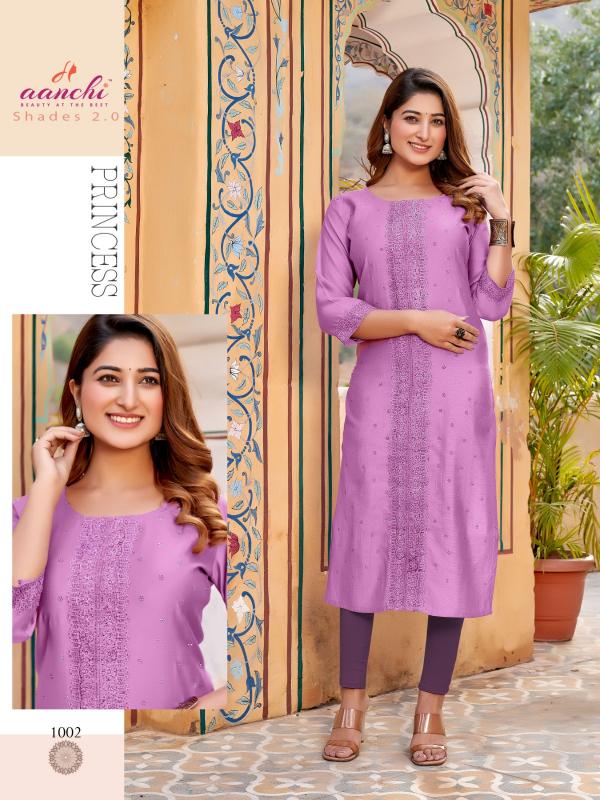 Aanchi SHADES-2.0 Kurti Wholesale catalog