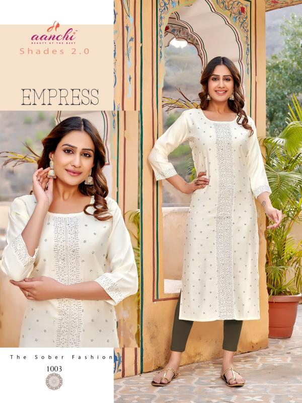 Aanchi SHADES-2.0 Kurti Wholesale catalog