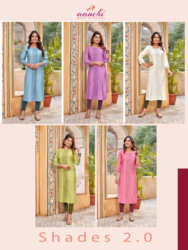 Aanchi SHADES-2.0 Kurti Wholesale catalog