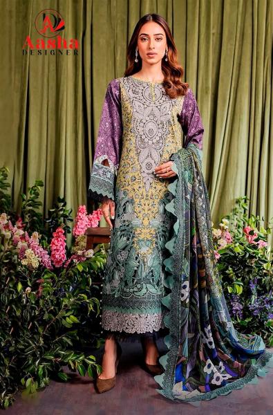 Aasha Jade Bliss Lawn Collection Vol 2 Cotton Dupatta Salwar Suits Wholesale catalog