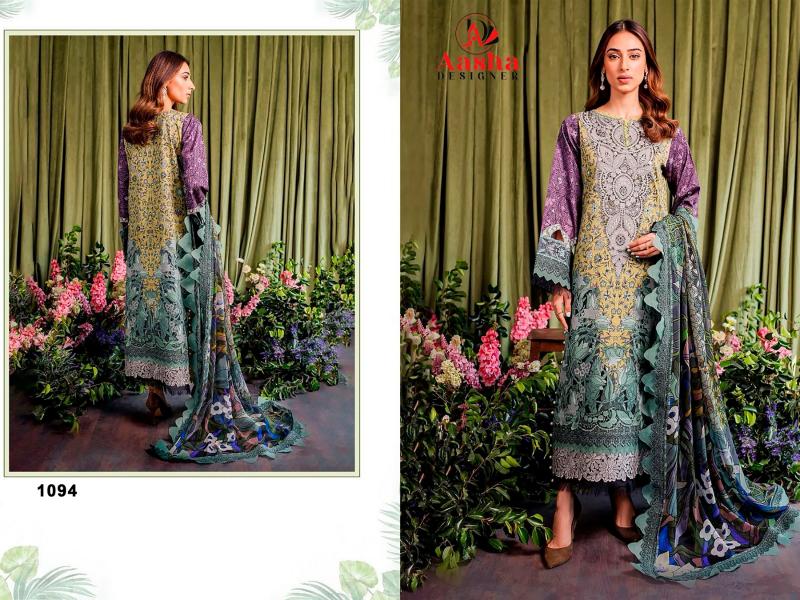 Aasha Jade Bliss Lawn Collection Vol 2 Cotton Dupatta Salwar Suits Wholesale catalog