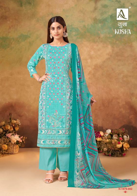Alok Suit KUSHA Dress Materials Wholesale catalog