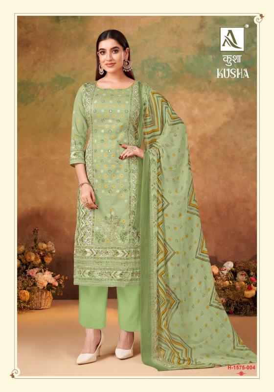 Alok Suit KUSHA Dress Materials Wholesale catalog