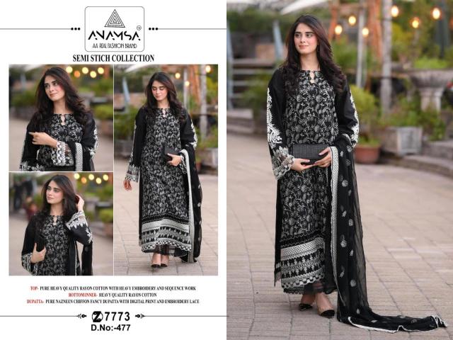 Anamsa 477 Rayon Salwar Kameez Wholesale catalog