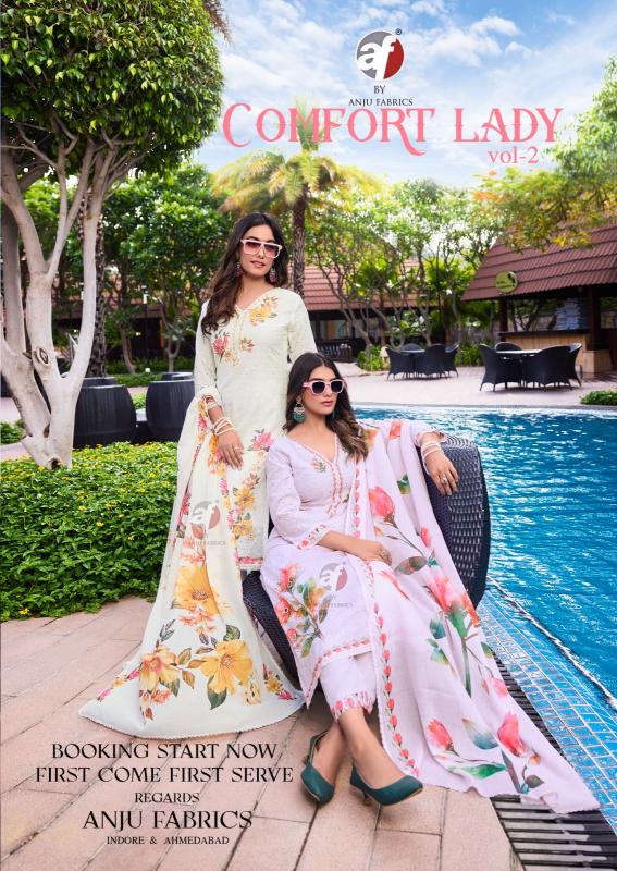 Anju Fabrics Comfort lady vol -2 Kurti Wholesale catalog