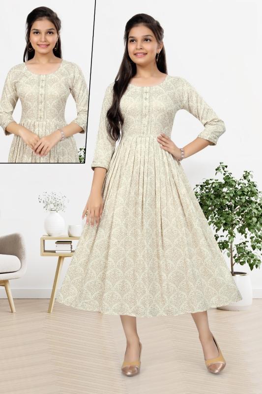 Anushka Vol 5 Rayon Printed Kids Wear Kurti Wholesale catalog