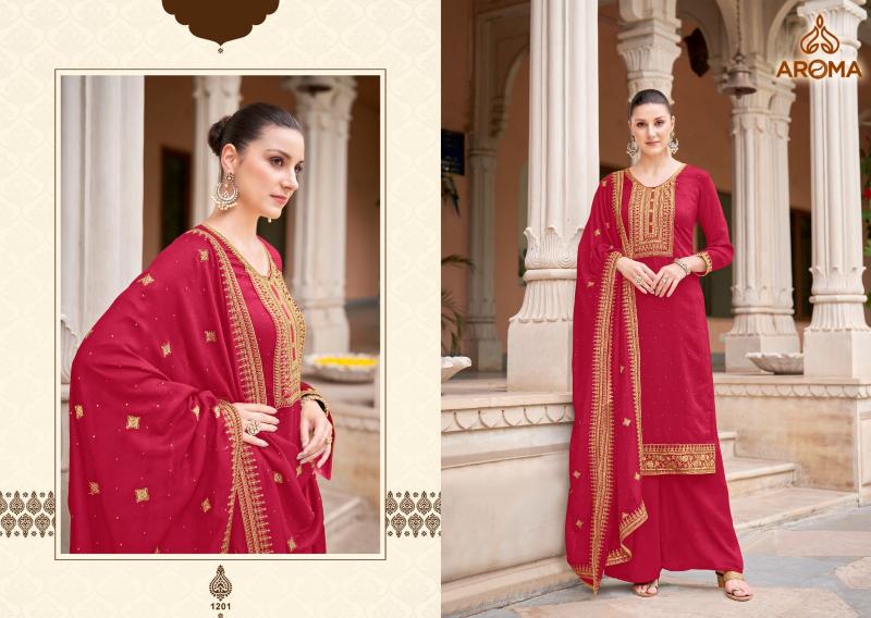 Aroma Nora Premium Silk Salwar Kameez Wholesale catalog
