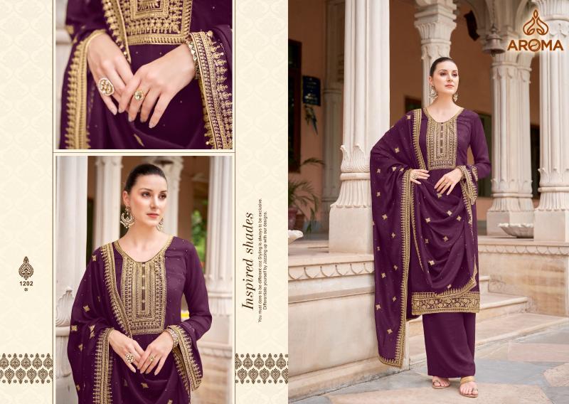 Aroma Nora Premium Silk Salwar Kameez Wholesale catalog