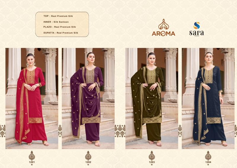 Aroma Nora Premium Silk Salwar Kameez Wholesale catalog
