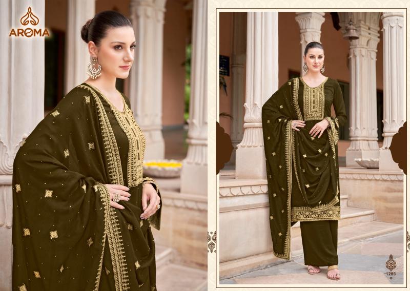 Aroma Nora Premium Silk Salwar Kameez Wholesale catalog