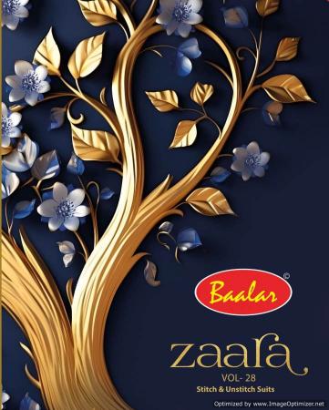 	Baalar Zaara Vol-28 – Kurti Pant With Dupatta Wholesale Catalog