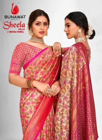 BUNAWAT Sheela 21 Banarasi Silk Saree Wholesale catalog