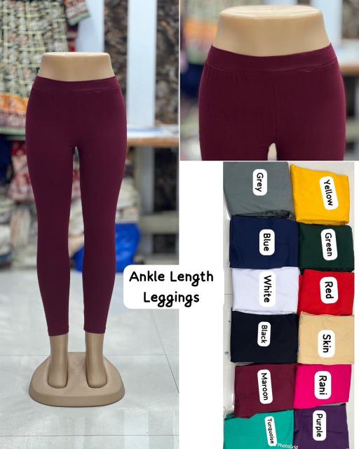 Comfort Cotton Lycra 4-Way Ankle Leggings Wholesale catalog