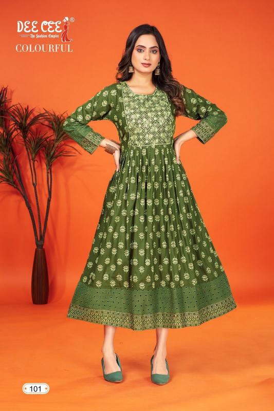 DEECEE COLOURFUL Kurti Wholesale catalog