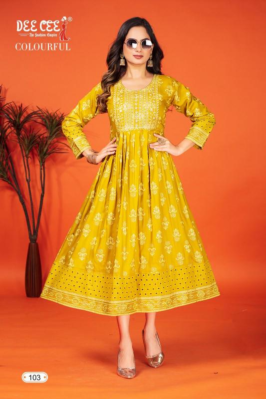 DEECEE COLOURFUL Kurti Wholesale catalog