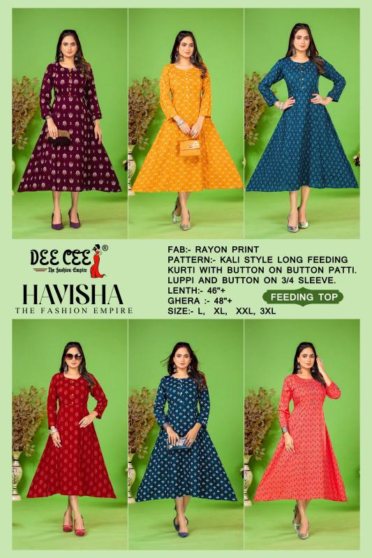 DEECEE HIVISA Kurti Wholesale catalog